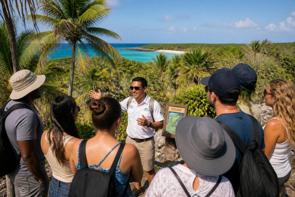 découvrez le meilleur tour guidé bilingue en espagnol et anglais à cozumel, pour une expérience inoubliable mêlant culture, aventure et découvertes.