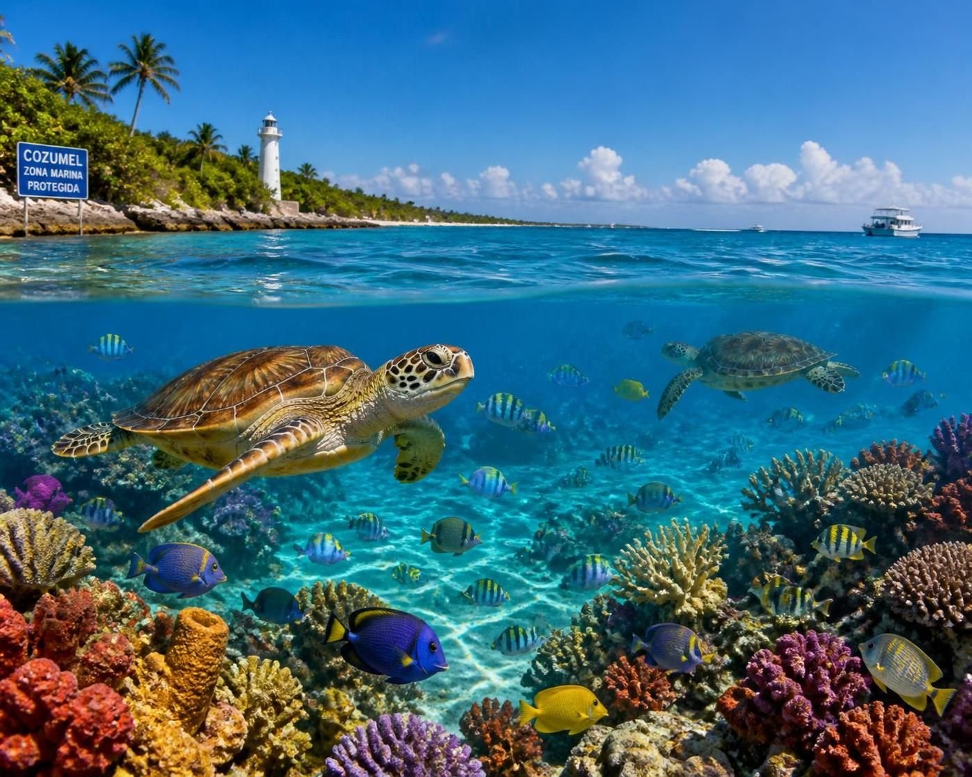 explorez la zone marine protégée de cozumel, un véritable paradis naturel où la biodiversité marine exceptionnelle ravira tous les passionnés de nature et de plongée.