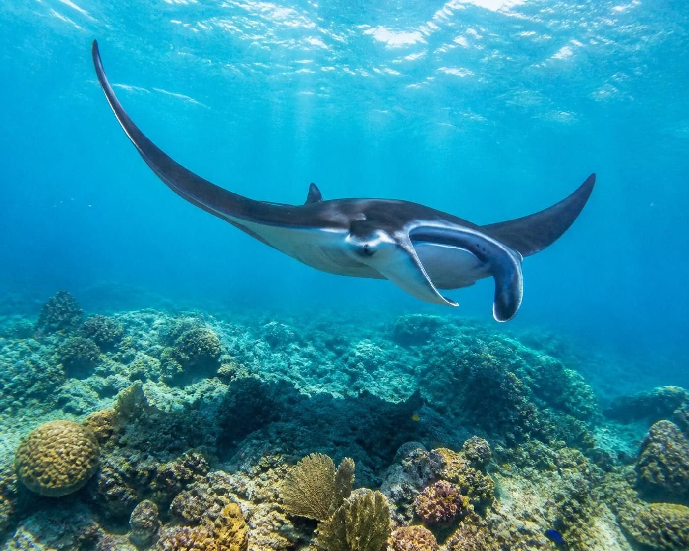 explorez les raies majestueuses de cozumel et plongez dans leur habitat naturel sur le fond marin pour une expérience inoubliable sous l'eau.