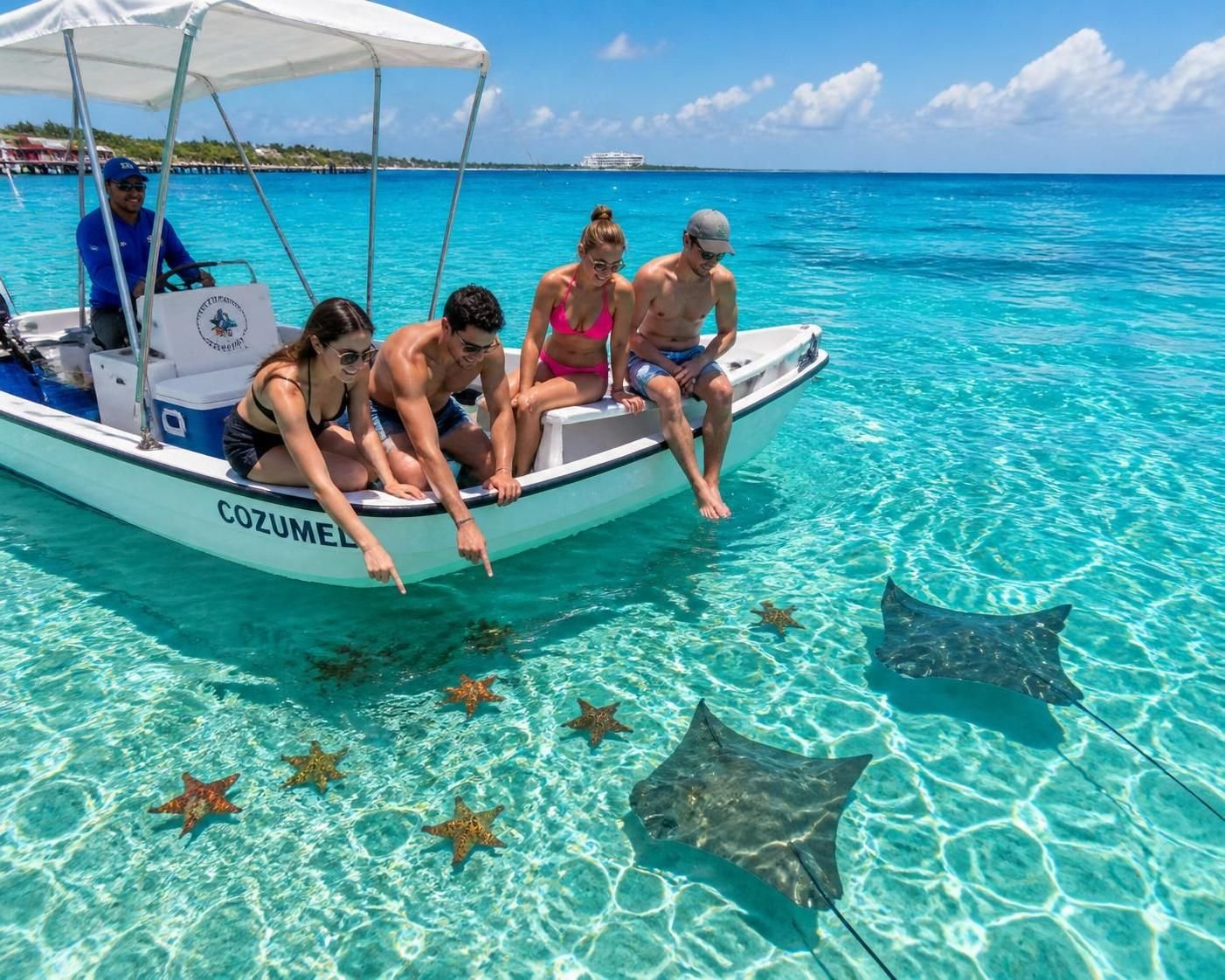Ontdek de 4-in-1 excursie naar Cozumel en beleef een onvergetelijk avontuur in één dag met gevarieerde en spannende activiteiten voor het hele gezin.