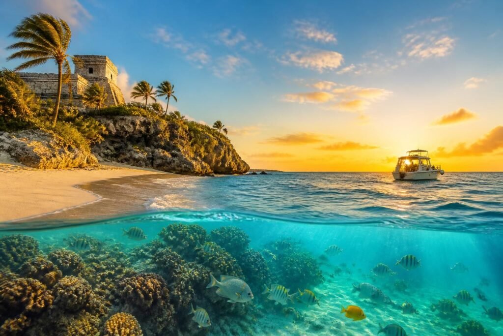 découvrez le combiné tulum cozumel et profitez d'une expérience unique alliant les plages paradisiaques de tulum et les fonds marins exceptionnels de cozumel. vivez le meilleur des deux mondes lors de votre prochain voyage.