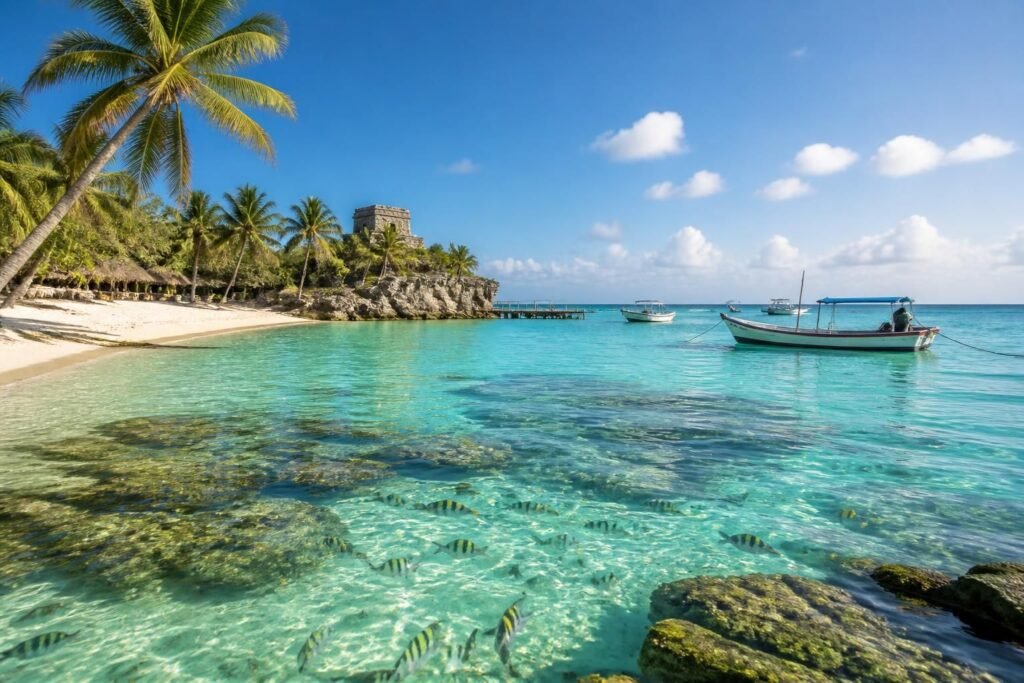 explorez cozumel et isla mujeres, deux paradisiques destinations mexicaines idéales pour des vacances inoubliables alliant plages de rêve, activités nautiques et culture locale.