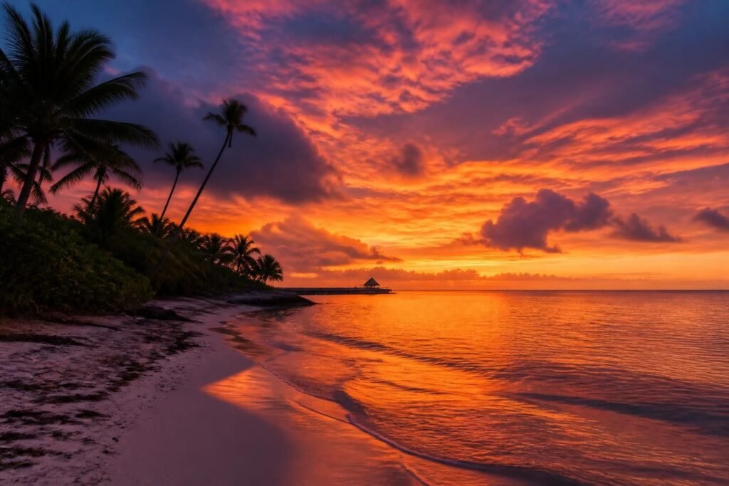 découvrez la magie d'un coucher de soleil à cozumel et vivez un moment inoubliable au bord de la mer, entre couleurs éclatantes et ambiance paisible.