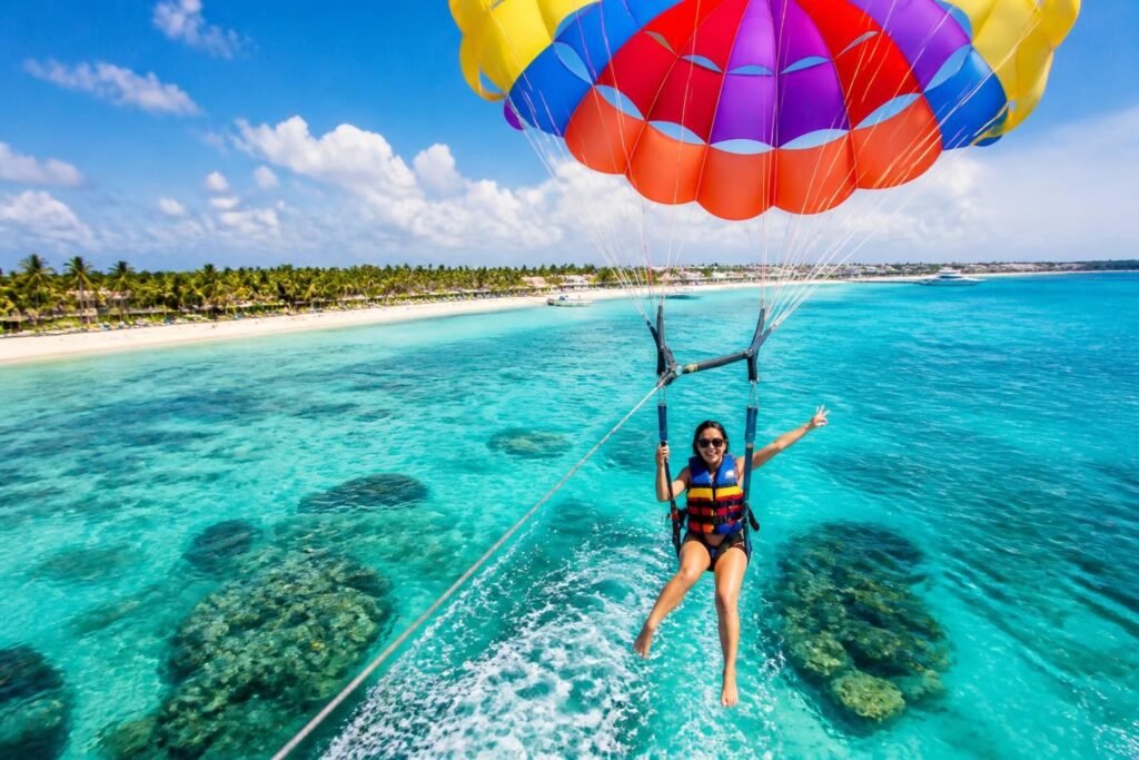 découvrez le parachute ascensionnel à cozumel et vivez une aventure inoubliable en survolant les eaux turquoise. sensations fortes garanties et vues à couper le souffle vous attendent.